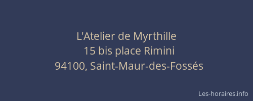 L'Atelier de Myrthille