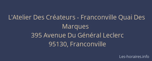 L'Atelier Des Créateurs - Franconville Quai Des Marques