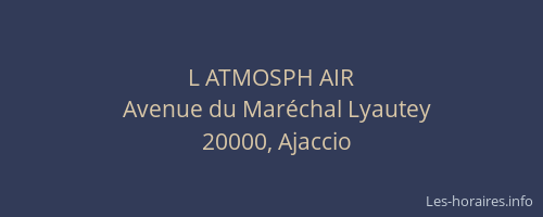 L ATMOSPH AIR