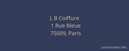 L B Coiffure