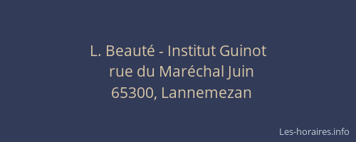 L. Beauté - Institut Guinot