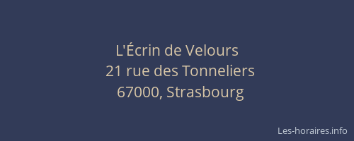 L'Écrin de Velours