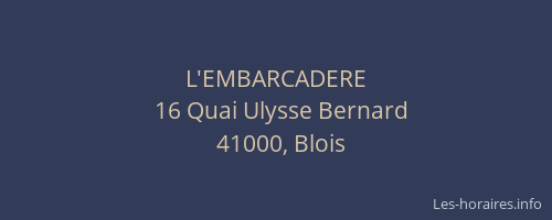 L'EMBARCADERE