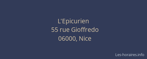 L'Epicurien