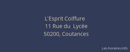 L'Esprit Coiffure