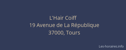 L'Hair Coiff