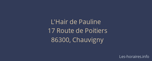 L'Hair de Pauline