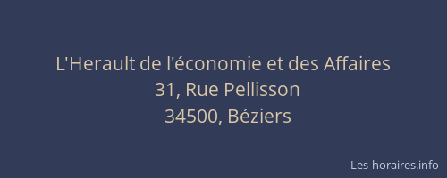 L'Herault de l'économie et des Affaires