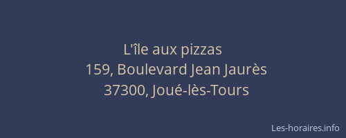 L'île aux pizzas