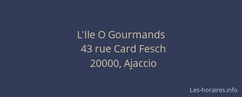 L'Ile O Gourmands