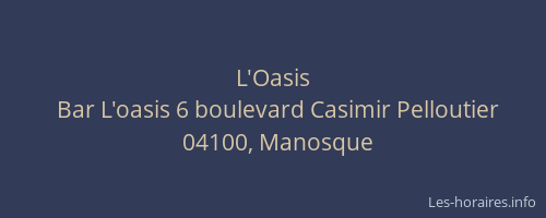 L'Oasis