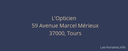 L'Opticien