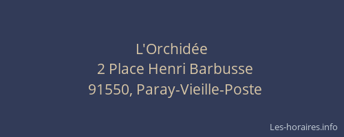 L'Orchidée