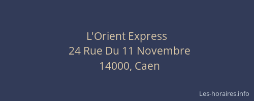 L'Orient Express