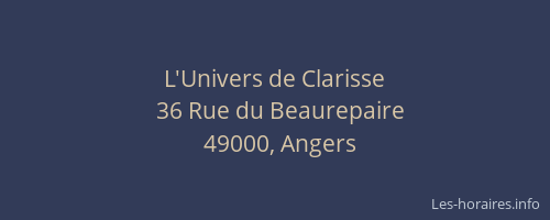 L'Univers de Clarisse