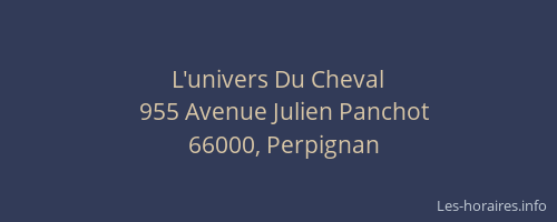 L'univers Du Cheval