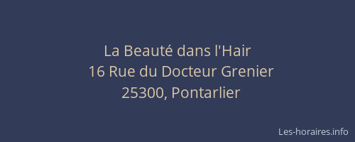 La Beauté dans l'Hair