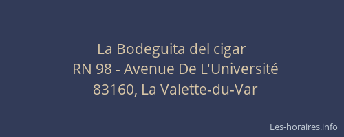 La Bodeguita del cigar