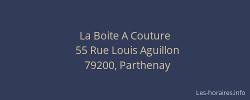 La Boite A Couture