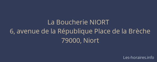 La Boucherie NIORT