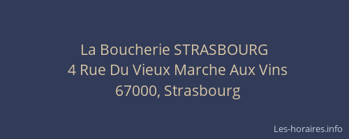 La Boucherie STRASBOURG