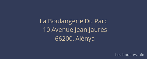 La Boulangerie Du Parc