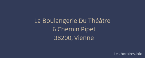 La Boulangerie Du Théâtre