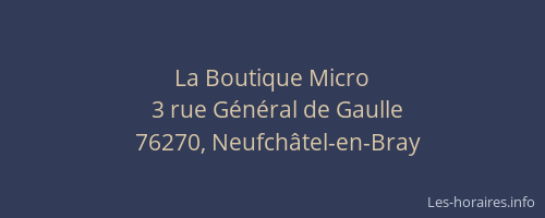 La Boutique Micro