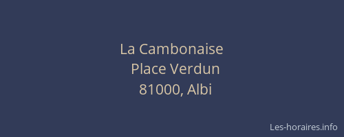 La Cambonaise