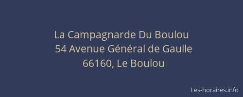 La Campagnarde Du Boulou