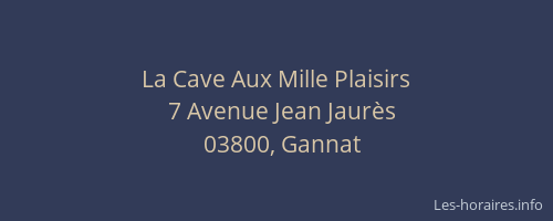 La Cave Aux Mille Plaisirs