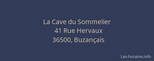 La Cave du Sommelier