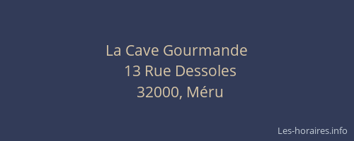 La Cave Gourmande