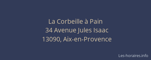 La Corbeille à Pain