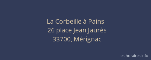 La Corbeille à Pains