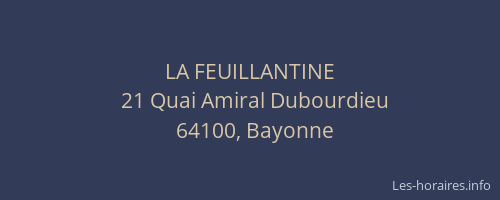 LA FEUILLANTINE