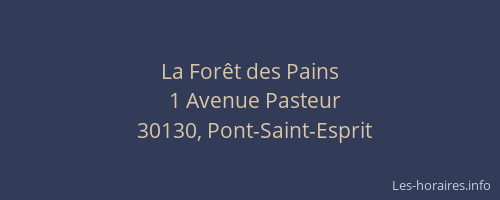 La Forêt des Pains