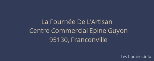 La Fournée De L'Artisan