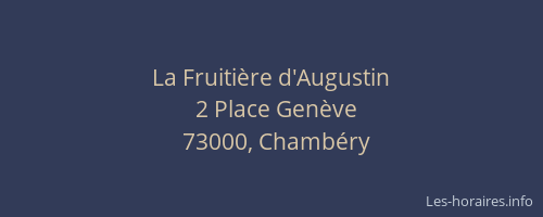 La Fruitière d'Augustin