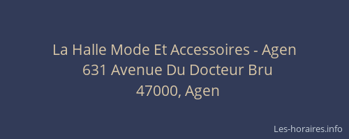 La Halle Mode Et Accessoires - Agen