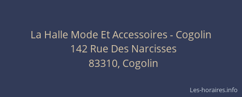 La Halle Mode Et Accessoires - Cogolin