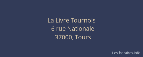 La Livre Tournois