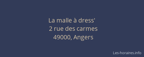 La malle à dress'