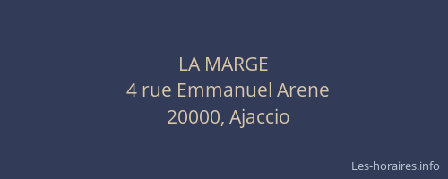 LA MARGE