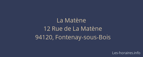 La Matène