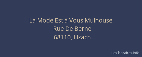 La Mode Est à Vous Mulhouse