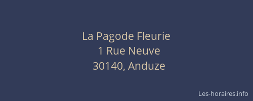 La Pagode Fleurie