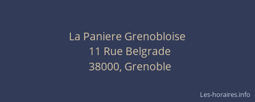 La Paniere Grenobloise