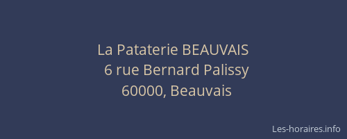 La Pataterie BEAUVAIS