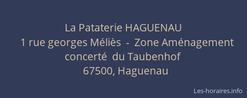 La Pataterie HAGUENAU